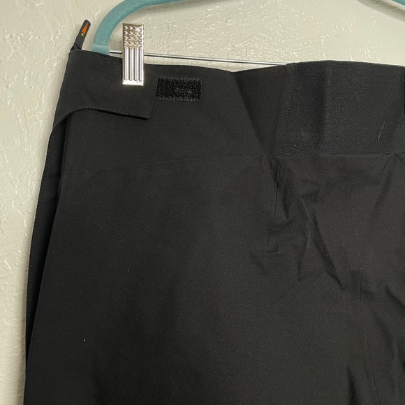 Kerrits Women L Black Cascade Waterproof Pants Pockets Full Leg Zip Equestrian - Picture 10 of 16